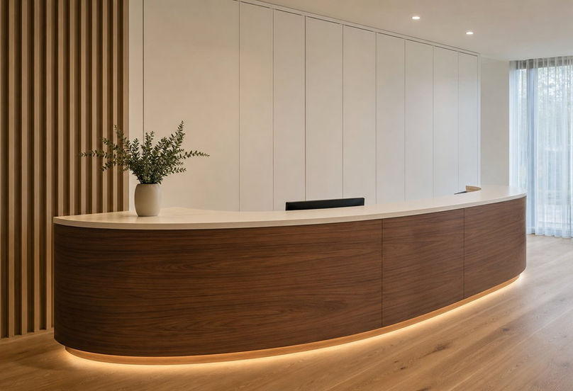 Office Storage Cabinets and Reception Desks: Custom Office Fit Out