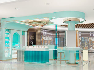 Luxury Perfume Kiosk Design for High-Traffic Mall Atriums