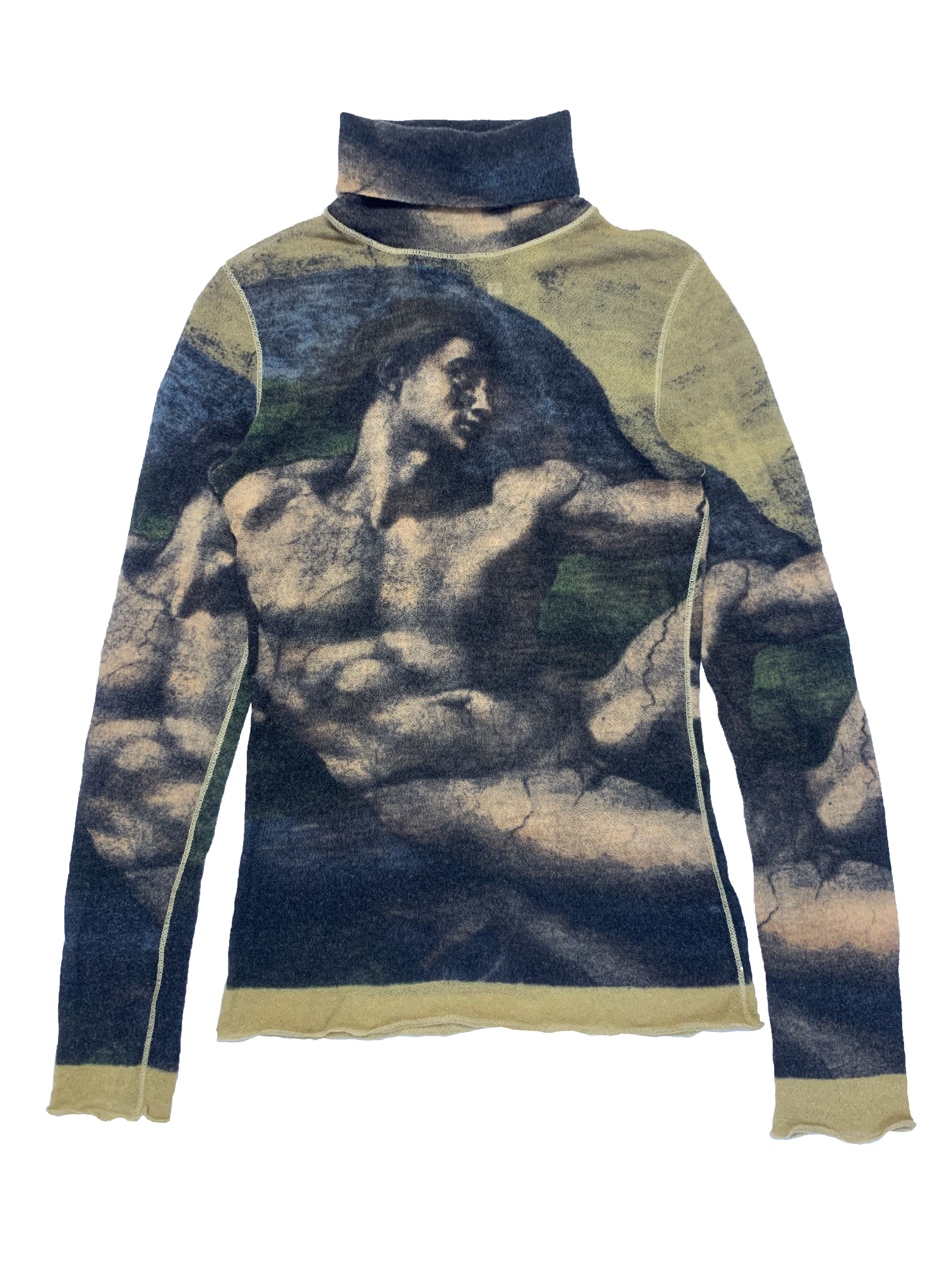 Jean Paul Gaultier Ss95 "Creation of Adam" Turtleneck