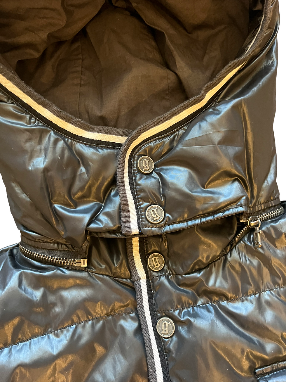 Thumbnail: John Galliano black logo puffer jacket