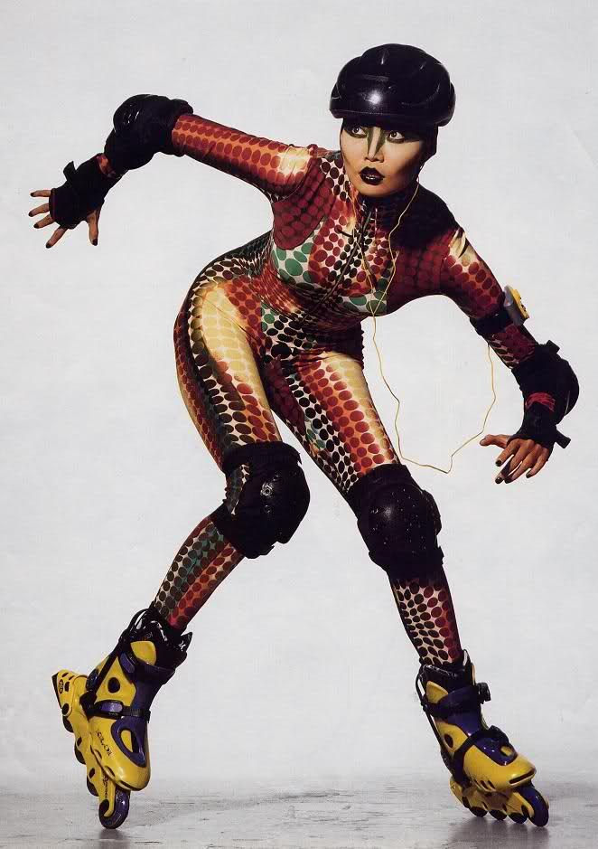 Thumbnail: Jean Paul Gaultier Aw 1995 Cyberdot Red Leggings