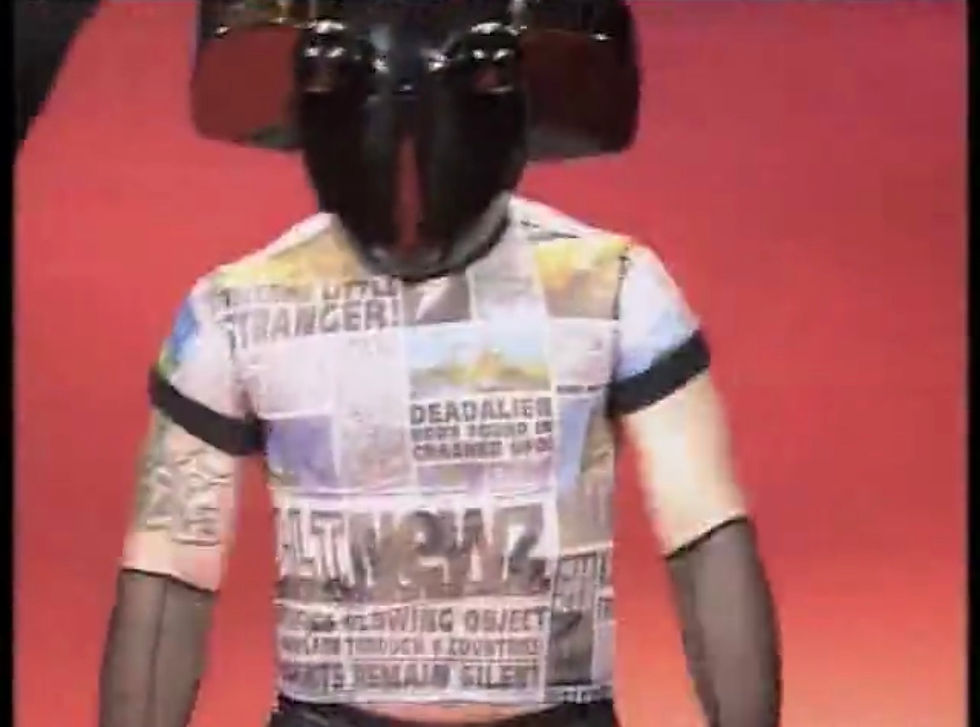 Thumbnail: Walter Van Beirendonck Ss97 Newspaper Print button up