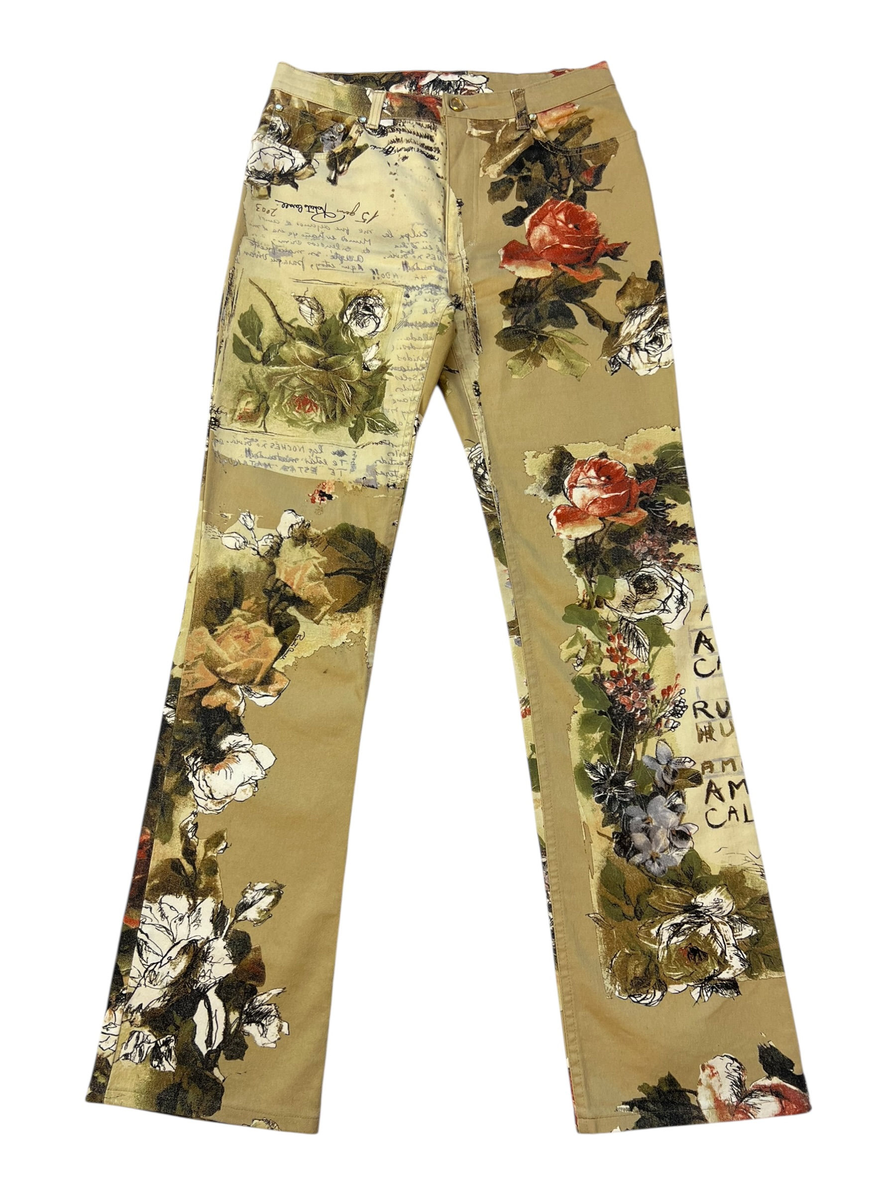 Roberto Cavalli floral print pants