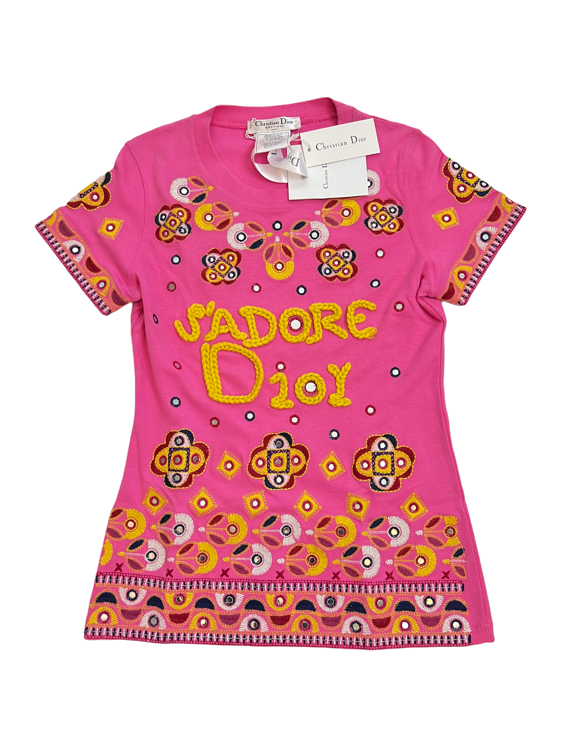 Dior Pink "J'adore Dior" t shirt