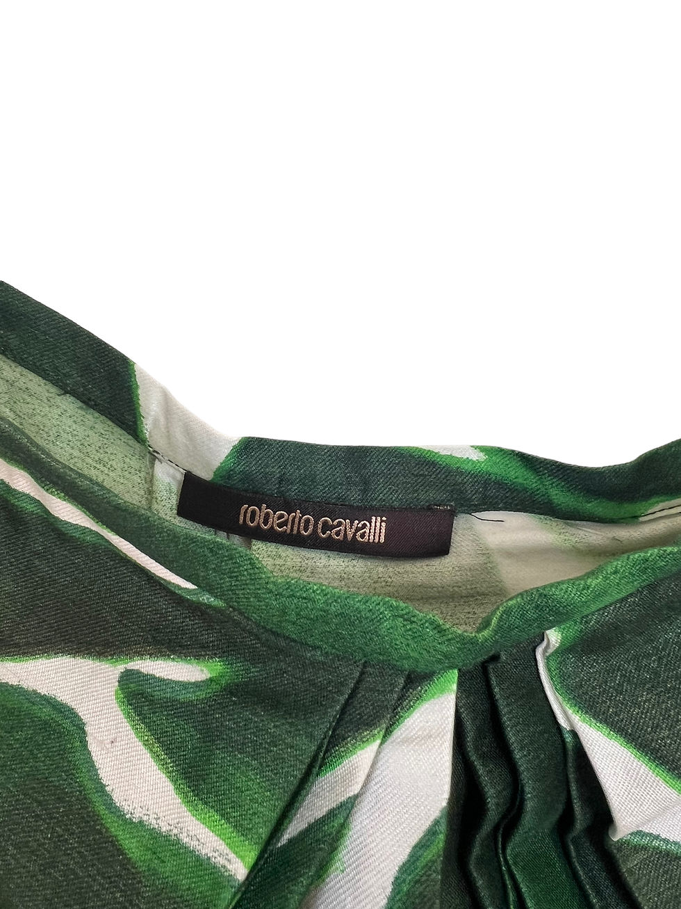 Thumbnail: Roberto Cavalli short silk skirt