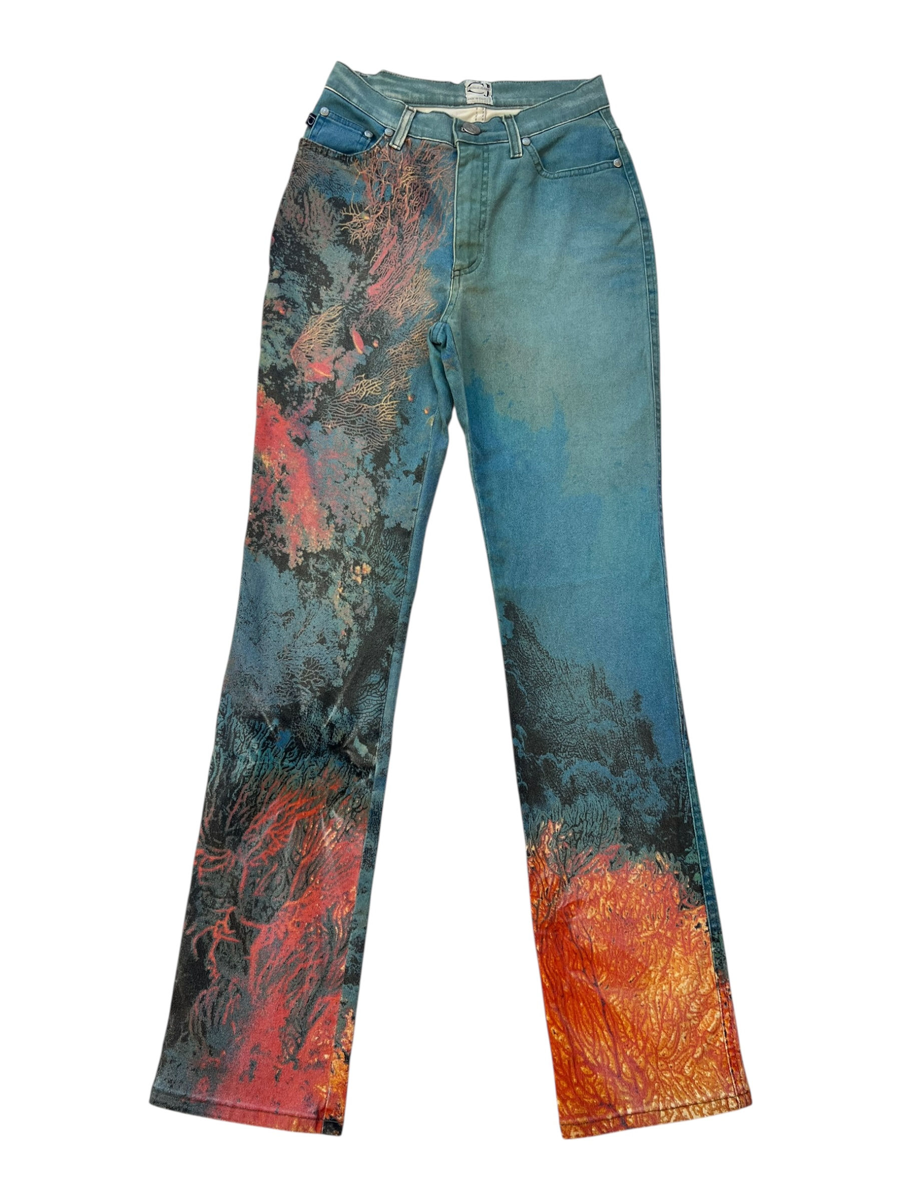 Cavalli Coral Reef print pants
