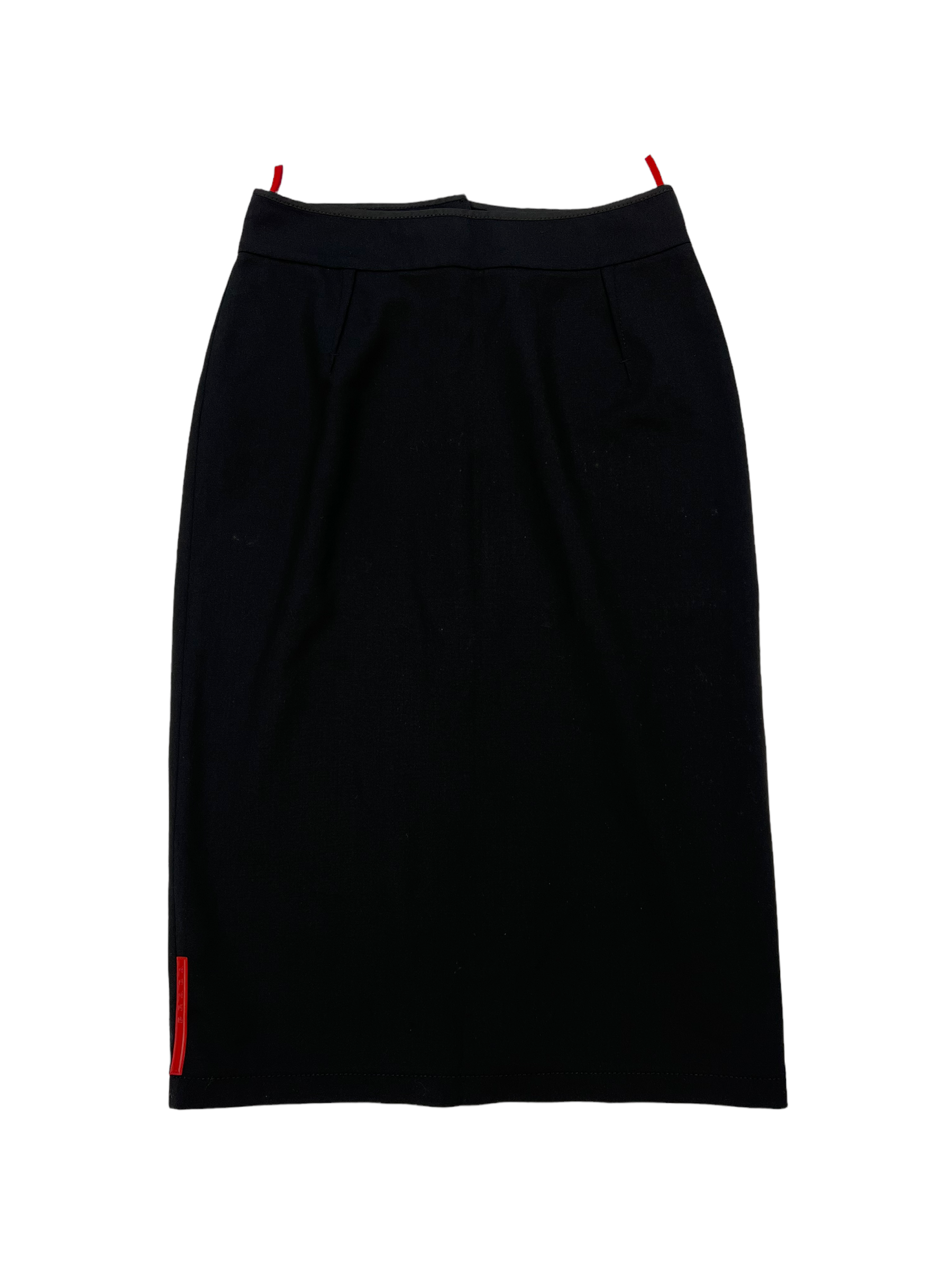 Prada logo long skirt