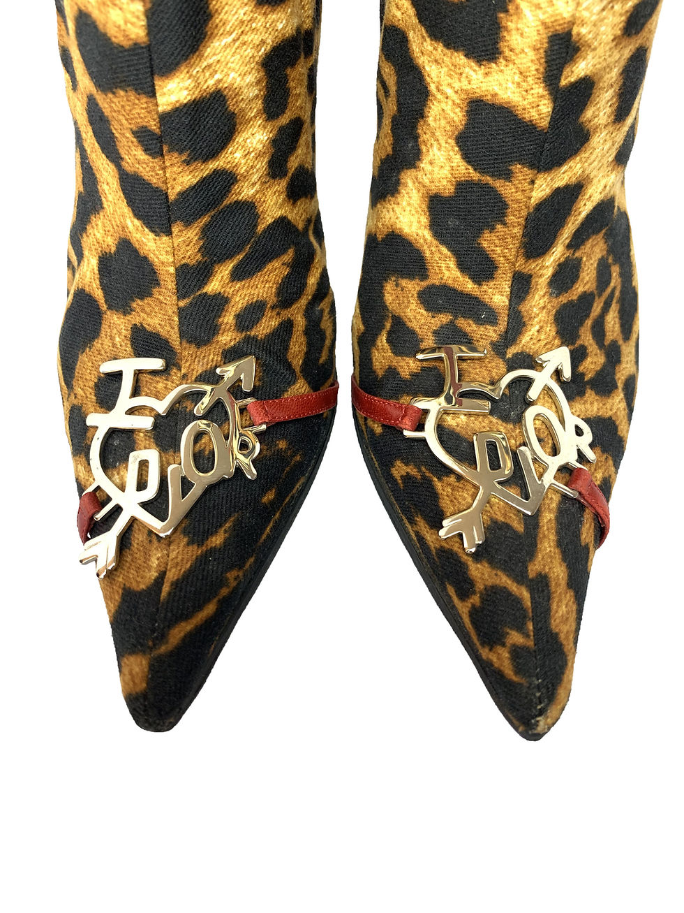 Thumbnail: Dior "I Heart Dior" Leopard Print Boots
