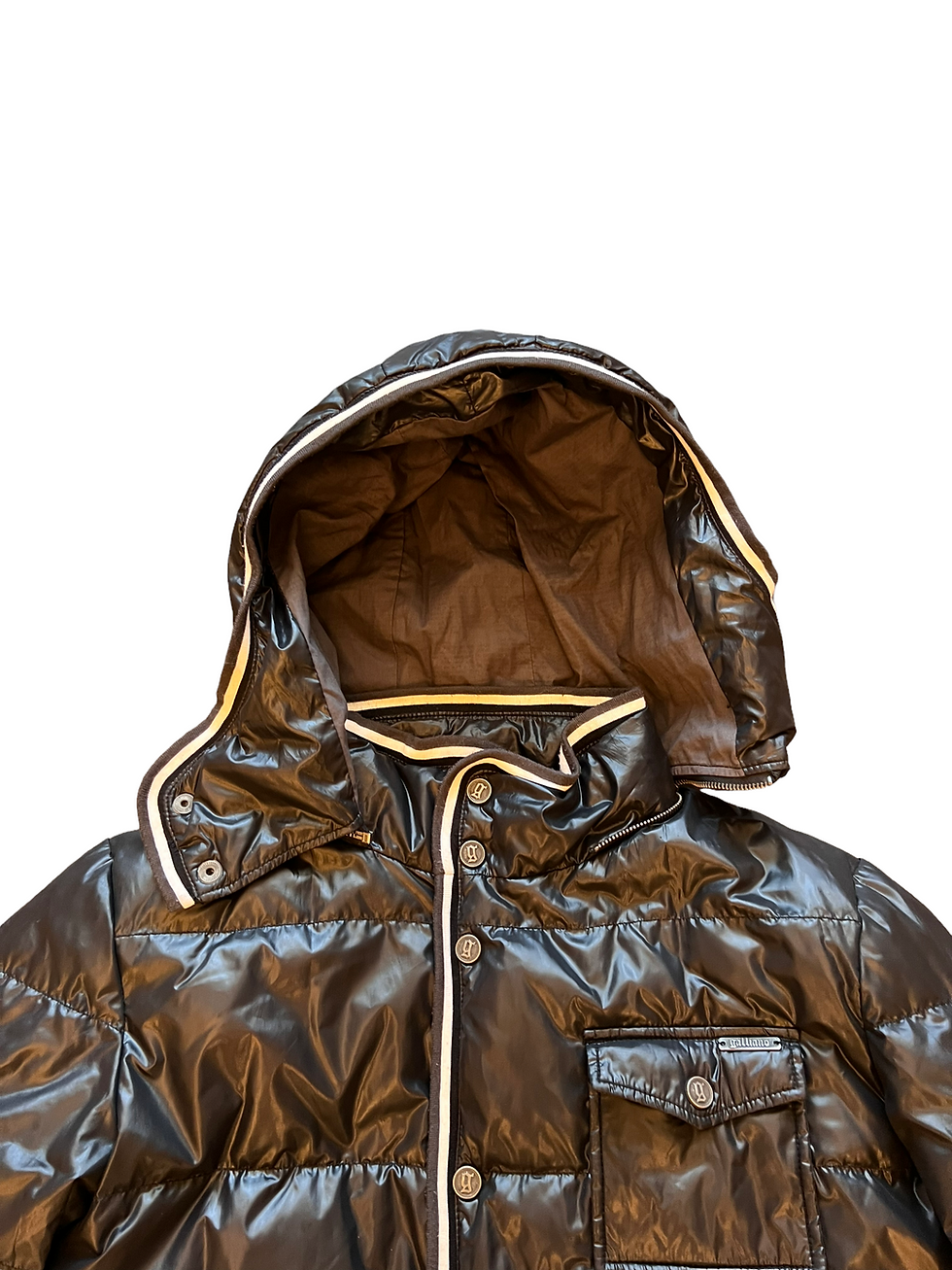 Thumbnail: John Galliano black logo puffer jacket