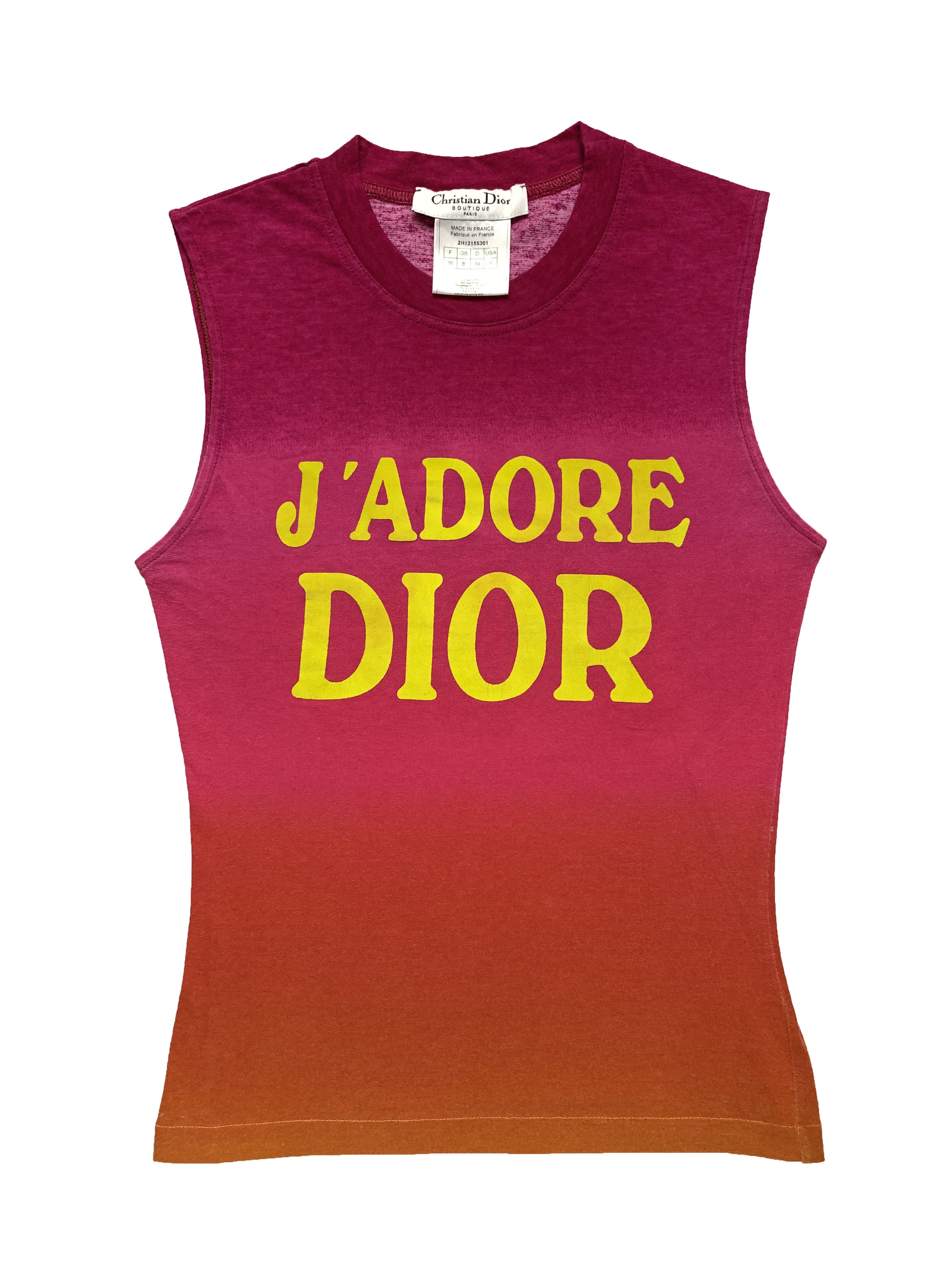 Dior "J'adore Dior" Dip Dye Gradient Shirt