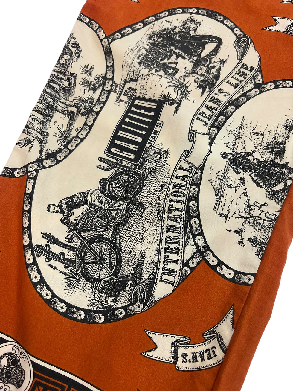 Thumbnail: Jean Paul Gaultier vintage capri stamp pants