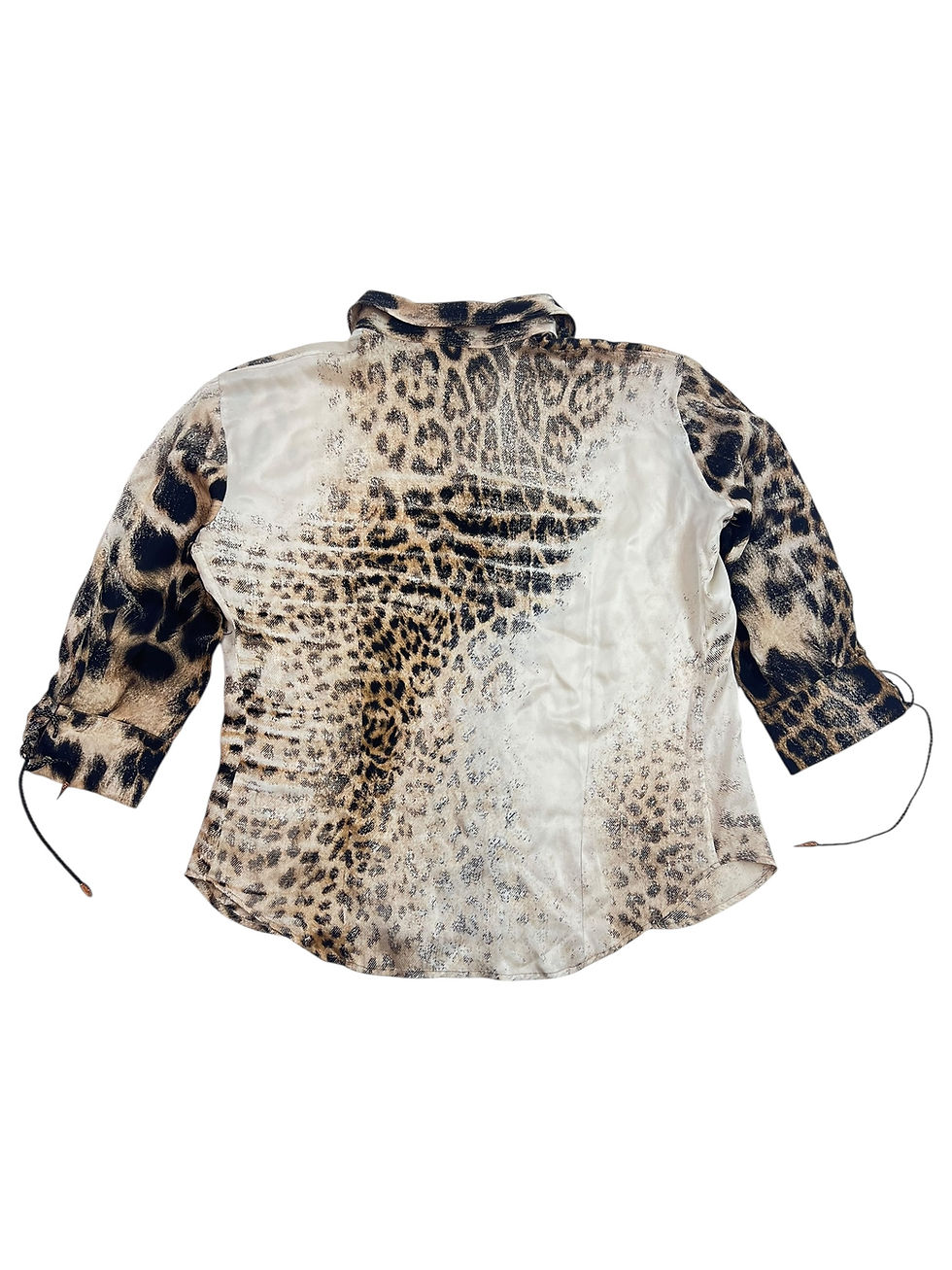 Thumbnail: Roberto Cavalli Ss02 silk cheetah print button up
