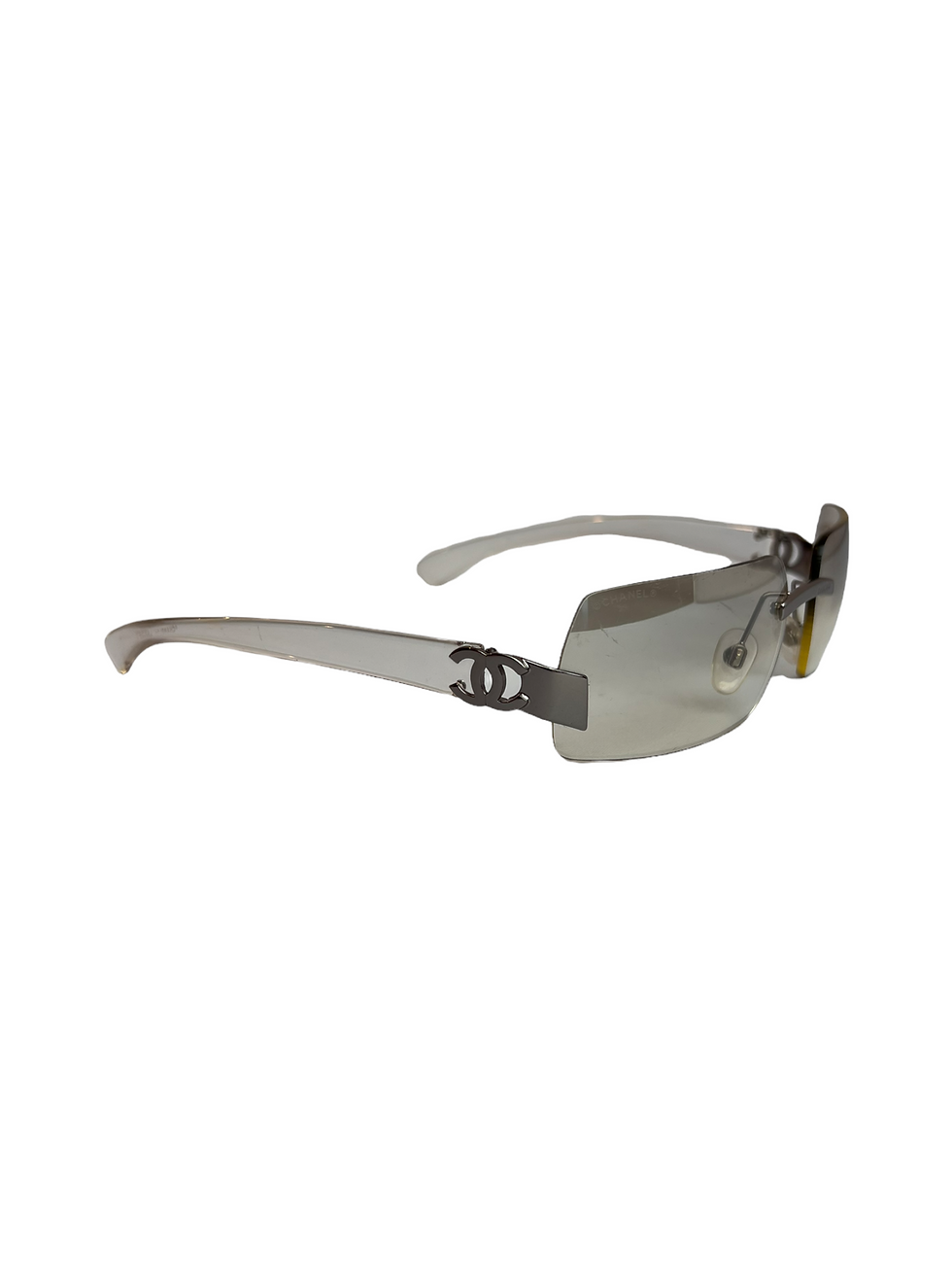 Thumbnail: Chanel Clear logo sunglasses
