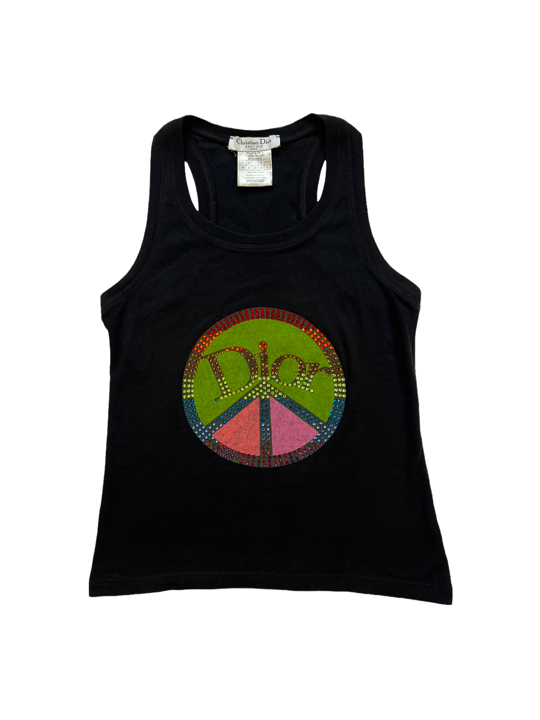 Dior "Peace" tank top