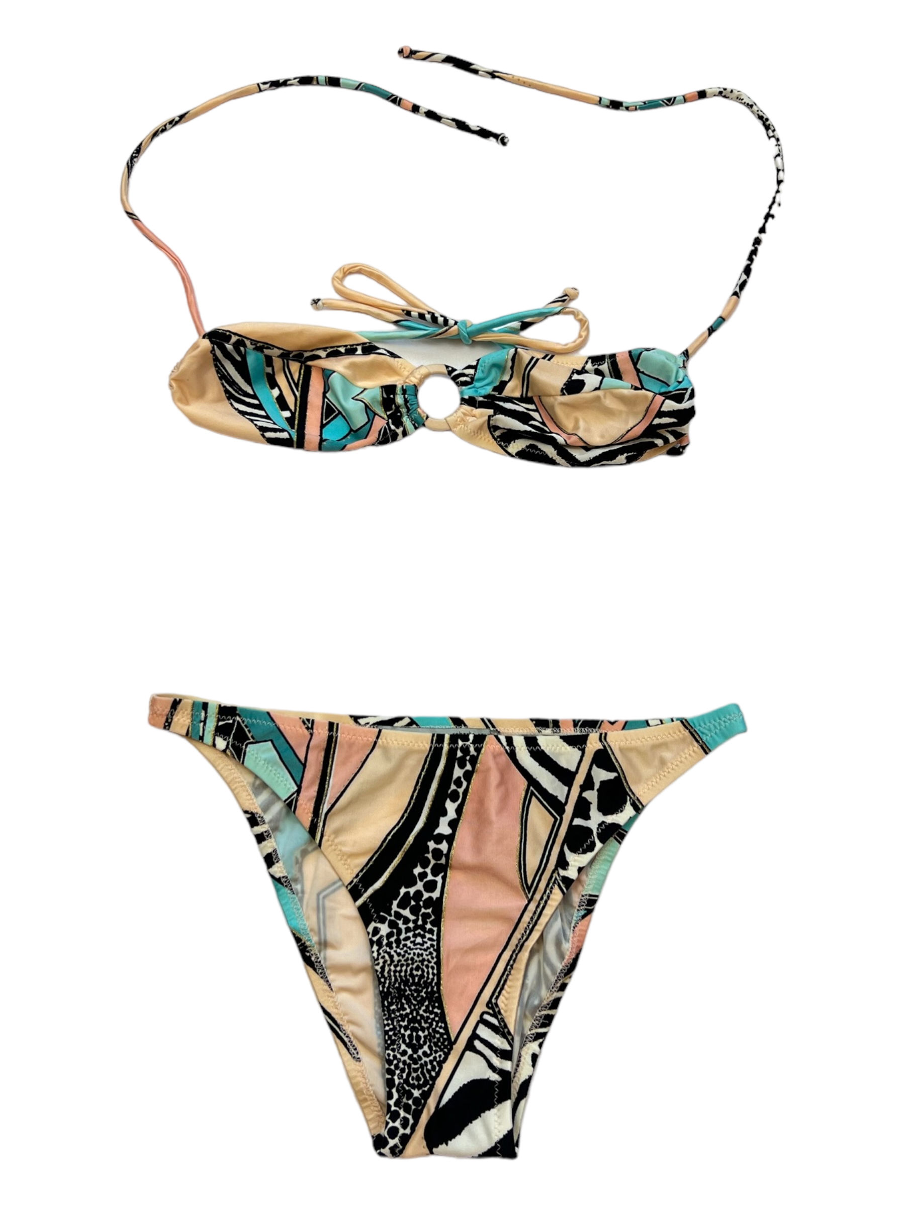 Roberto Cavalli multi print bikini