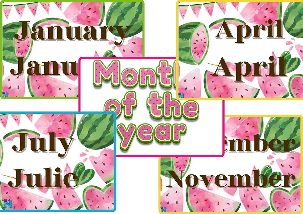 Months of the year