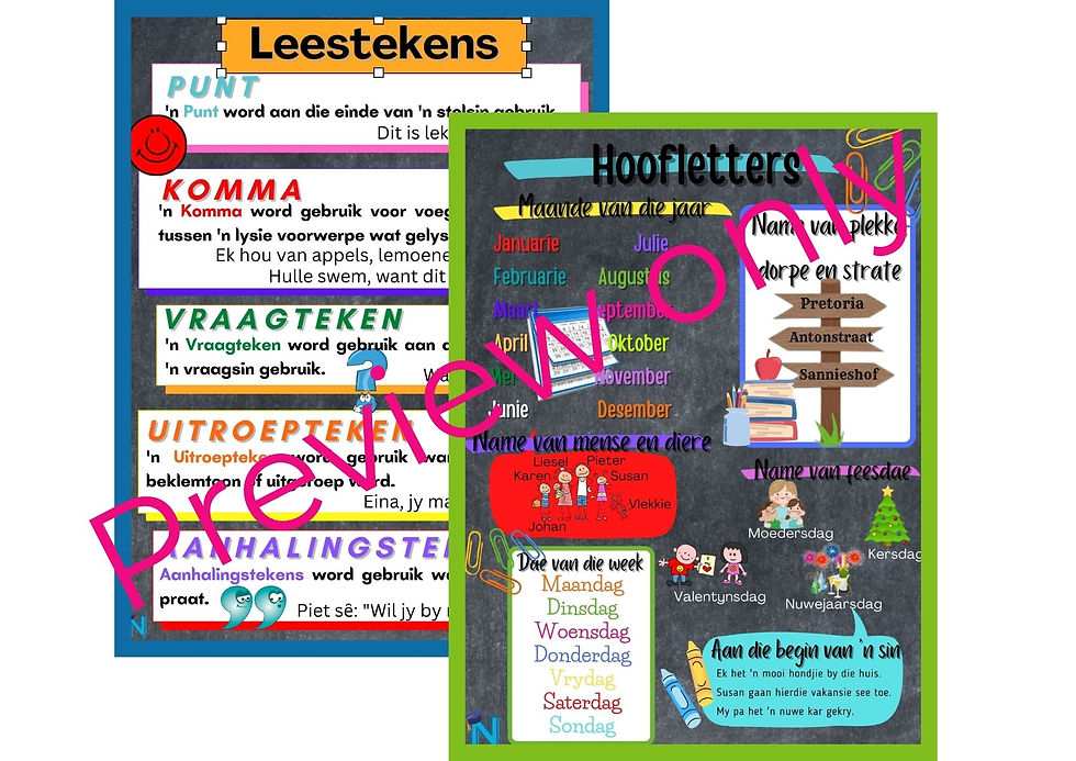 Hoofletters & Leestekens