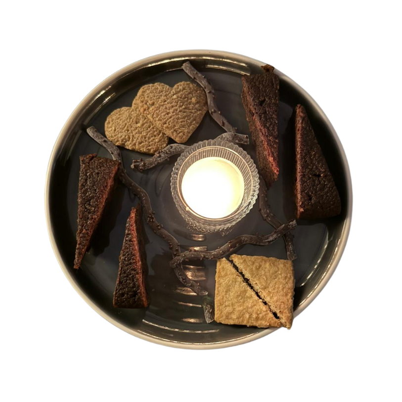 Arranged Food and Objects