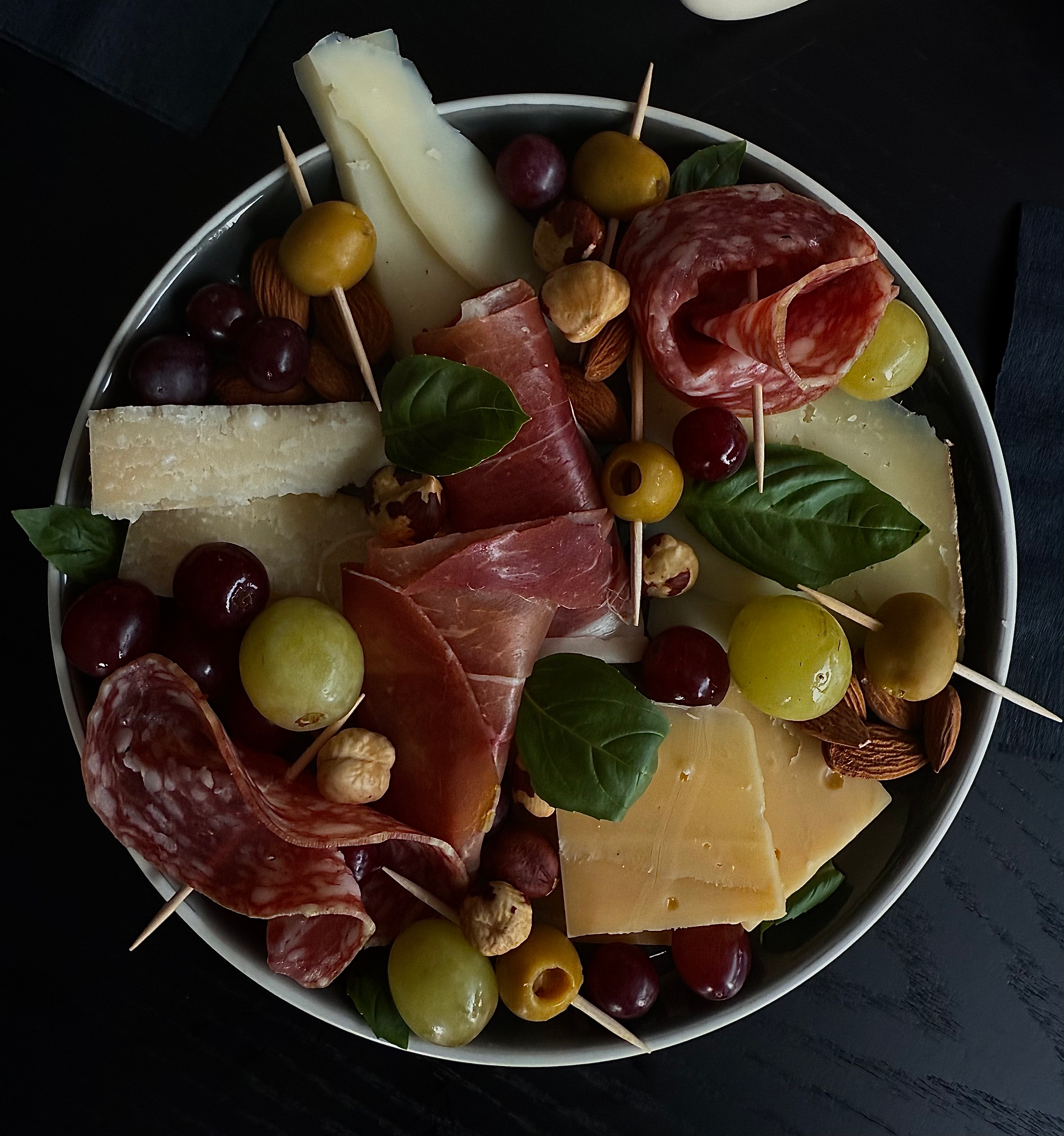 Arranged Food and Objects