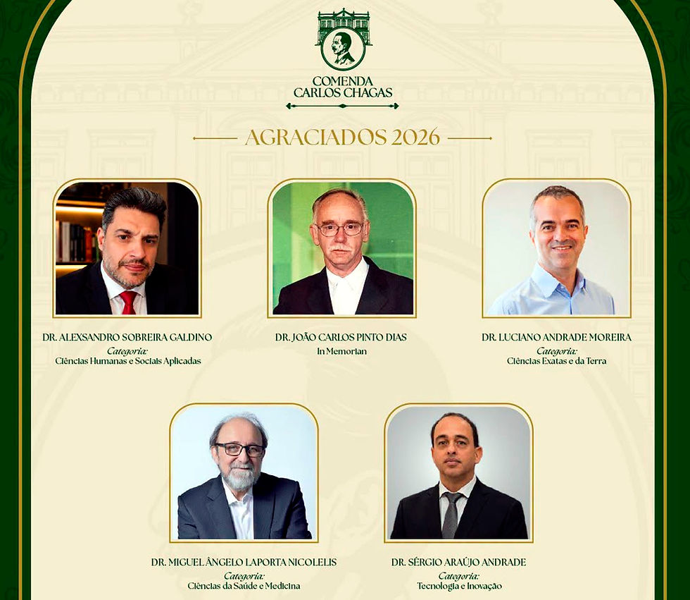 Anunciados os nomes dos agraciados com a Comenda Carlos Chagas