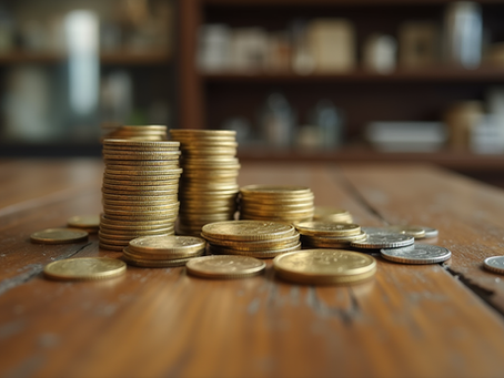 Gold and silver coins ready for sale at Keller Gold and Silver
