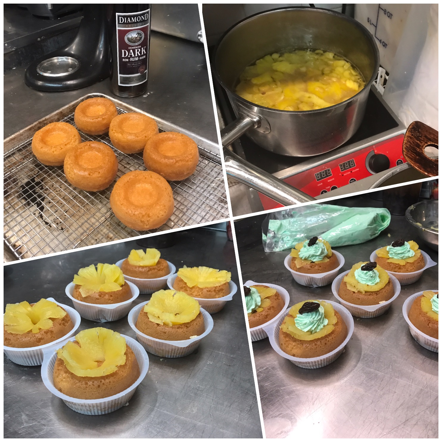 Rum baba pistachio