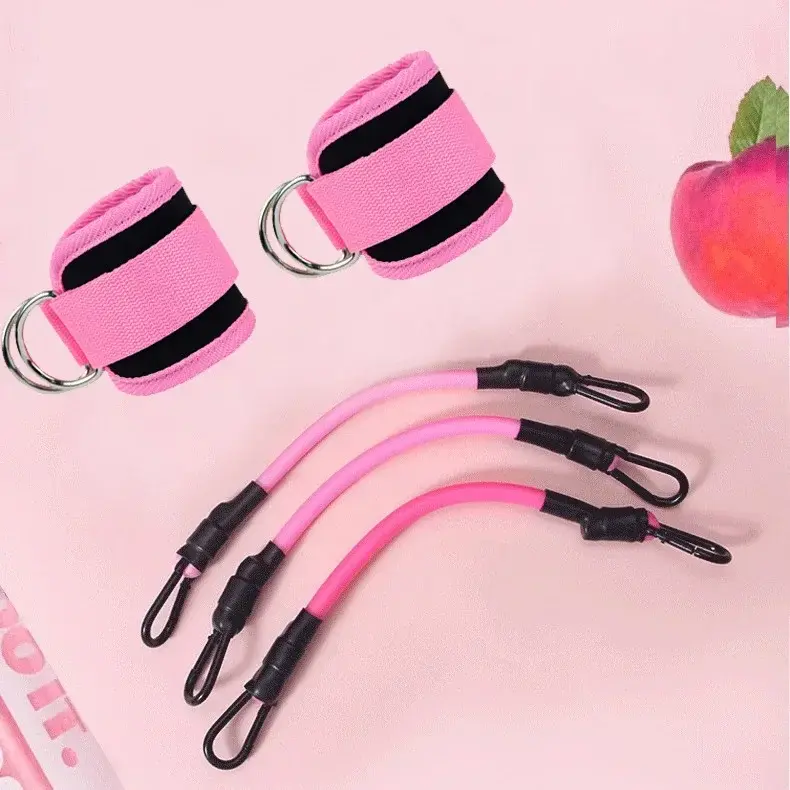Thumbnail: Ankle Straps Resistance Bands Set Fitness Workout Exercise Equipment Ankle Weigh