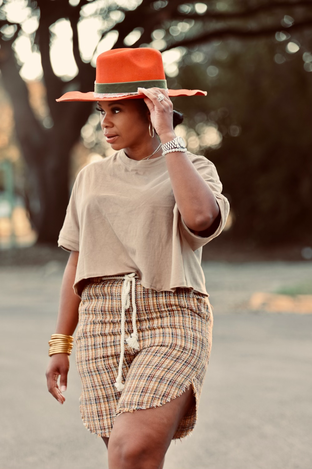 Vintage loose fit half sleeve oversize crop 