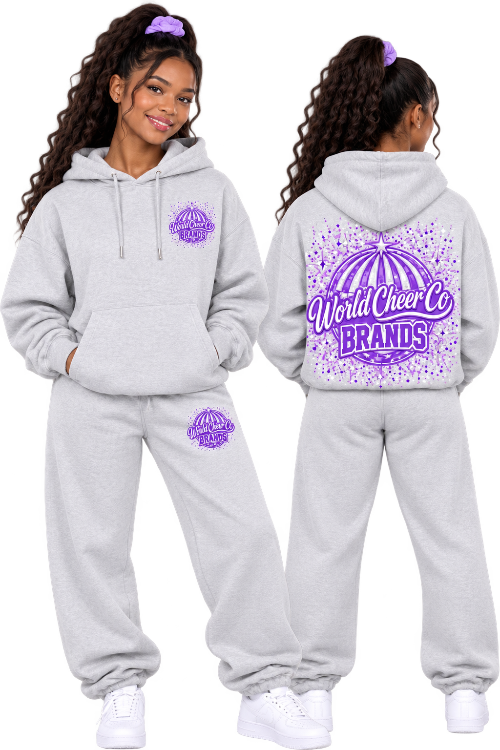 World Cheer Co Brand Grey Hoodie