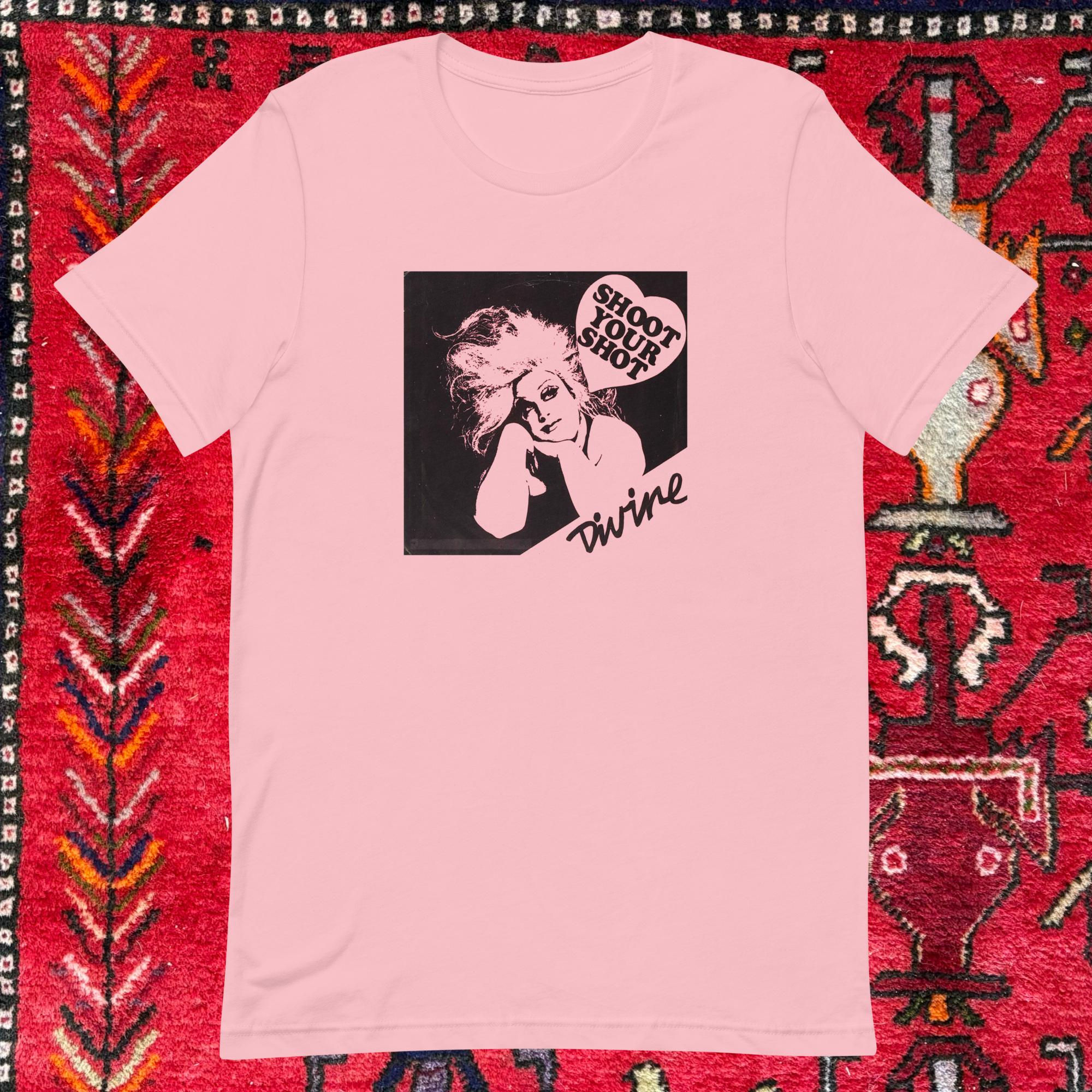 Divine - “Shoot Your Shot” (1982 Dutch pressing) t-shirt