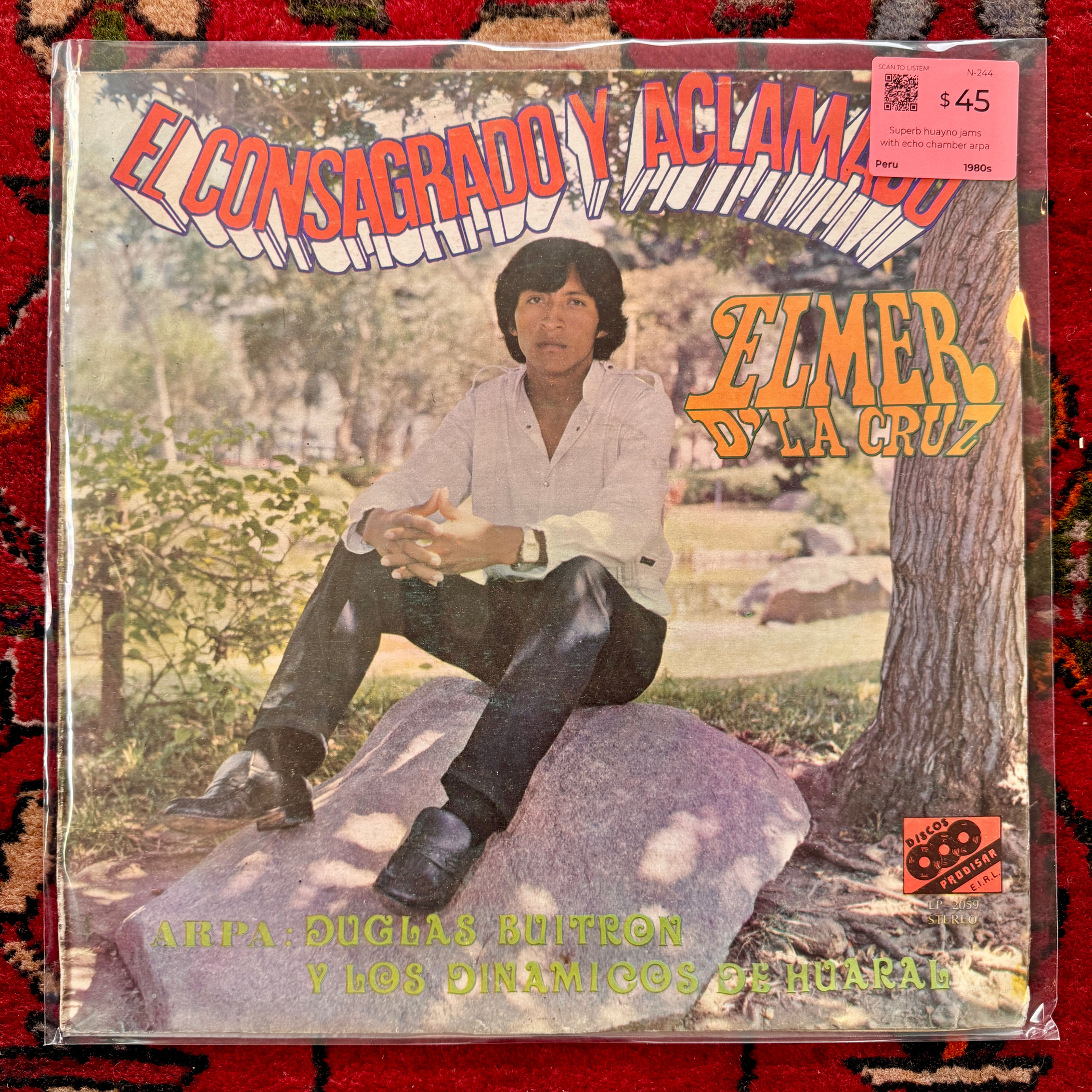 Elmer De La Cruz Y Los Dinamicos De Huaral - El... LP (Peru 🇵🇪 1980s)