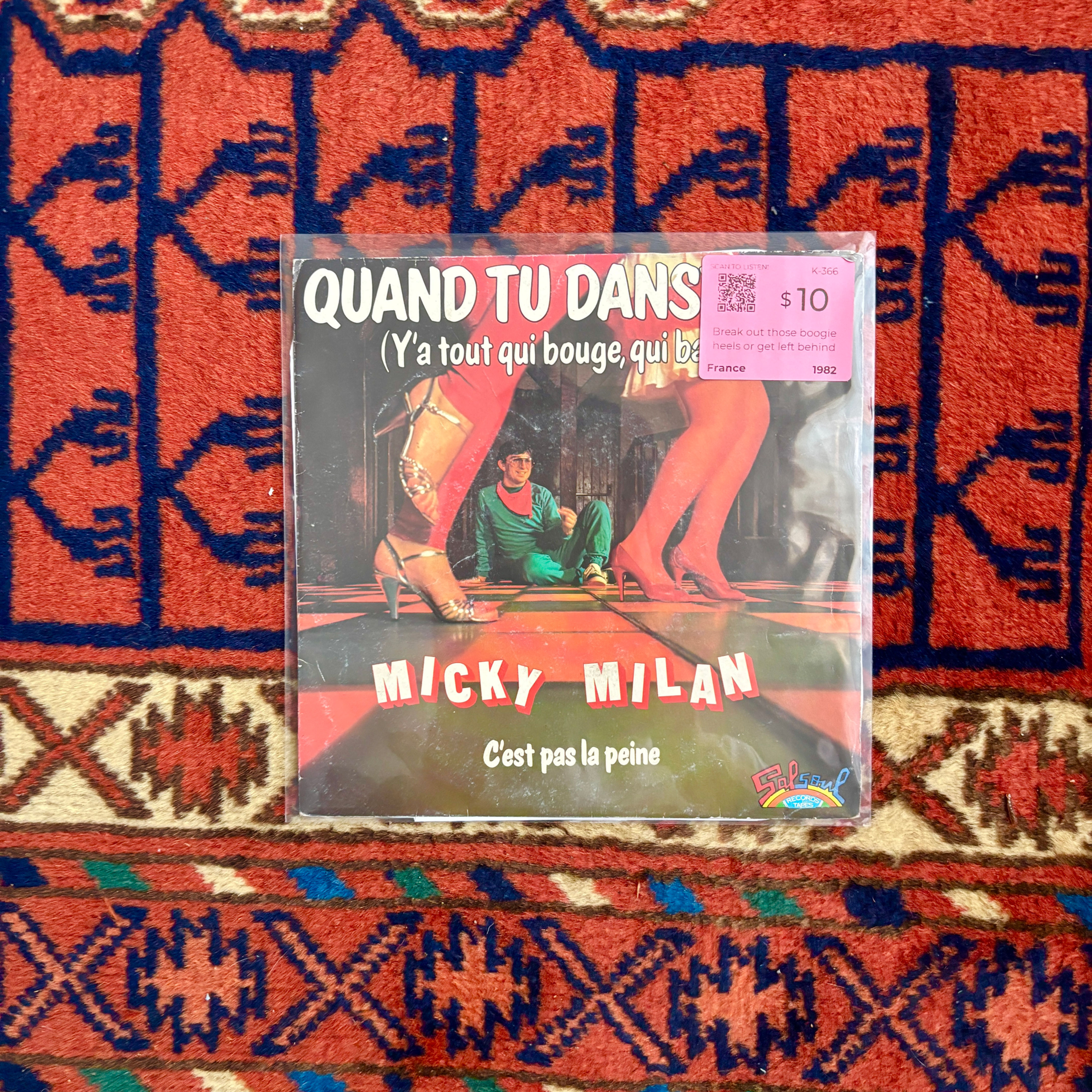Micky Milan - Quand Tu Danses (Y'a Tout Qui Bouge, Qui... 7" (France 🇫🇷 1982)
