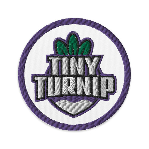 Ttiny Patch Design TinyTurnip Embroidered patches | DrewpyDesigns