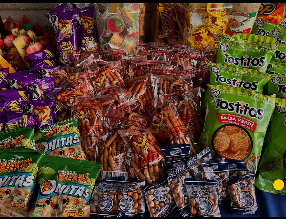 Arranged Food and Objects