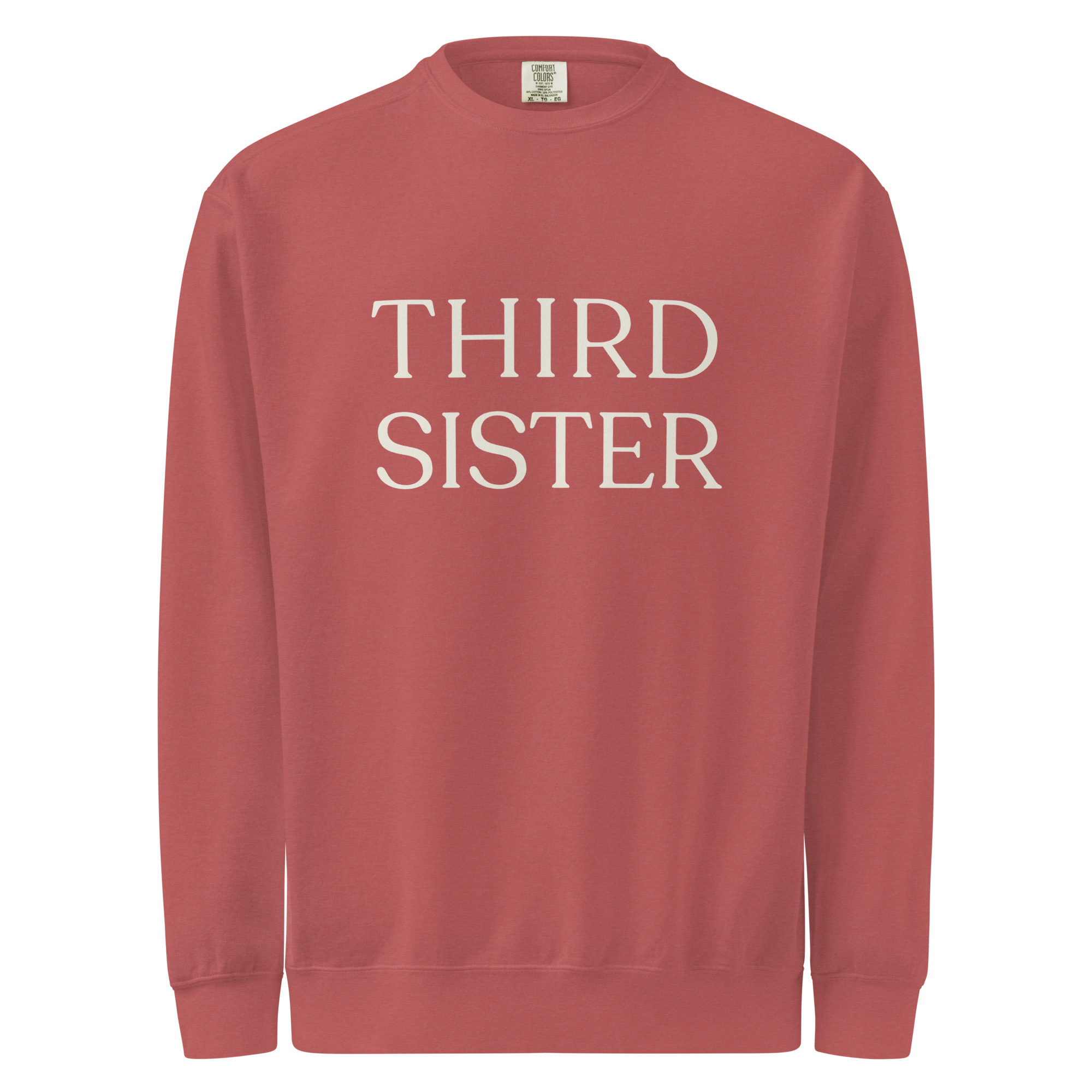 Unisex garment-dyed screenprint sweatshirt