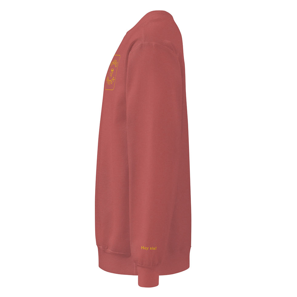 Thumbnail: Unisex garment-dyed embroidered sweatshirt