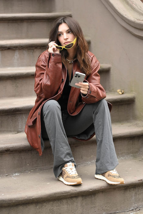 Emily Ratajkowski wearing TOMS TRVL Lite Retro
