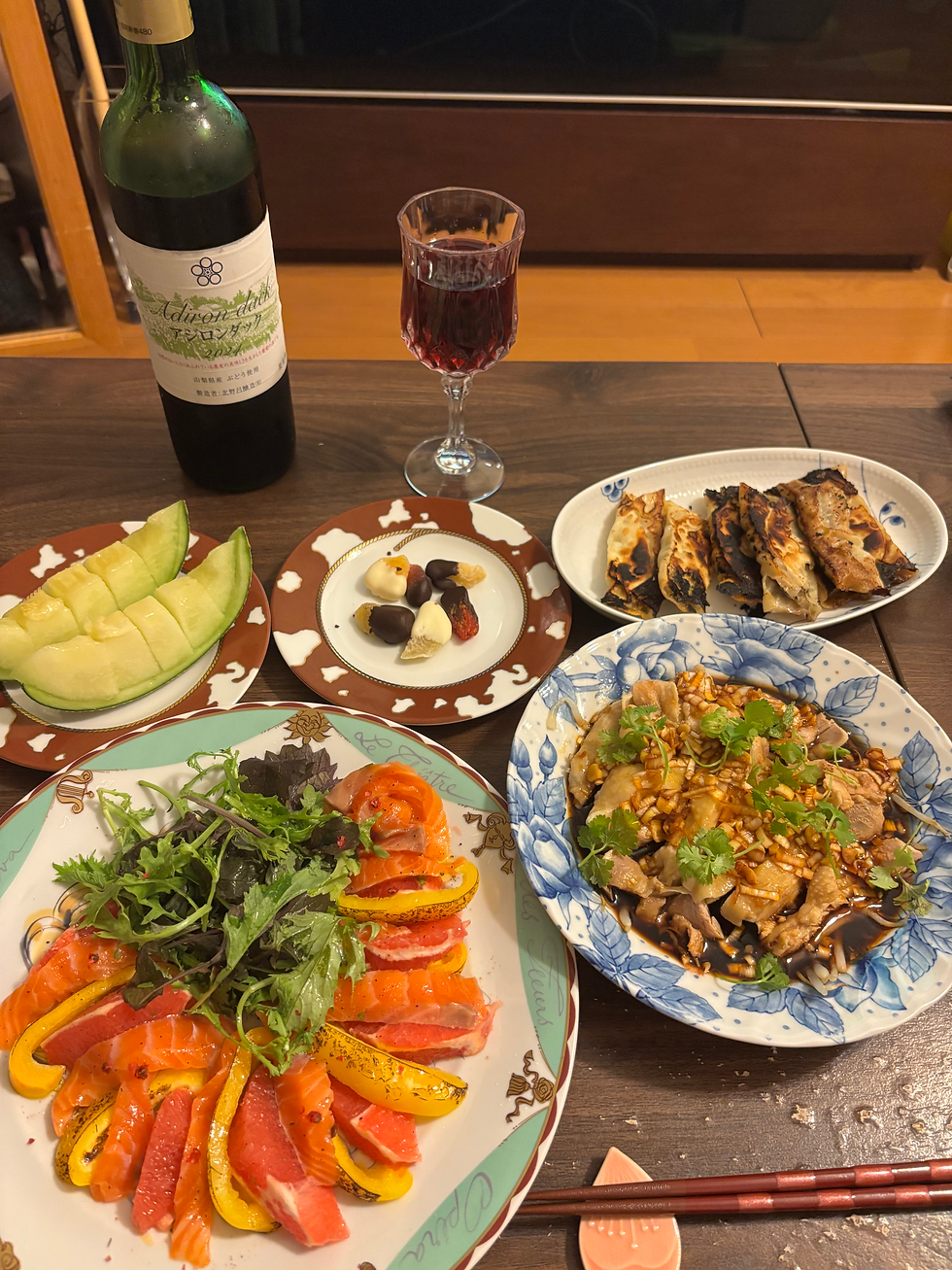 中華🥟とワイン🍷
