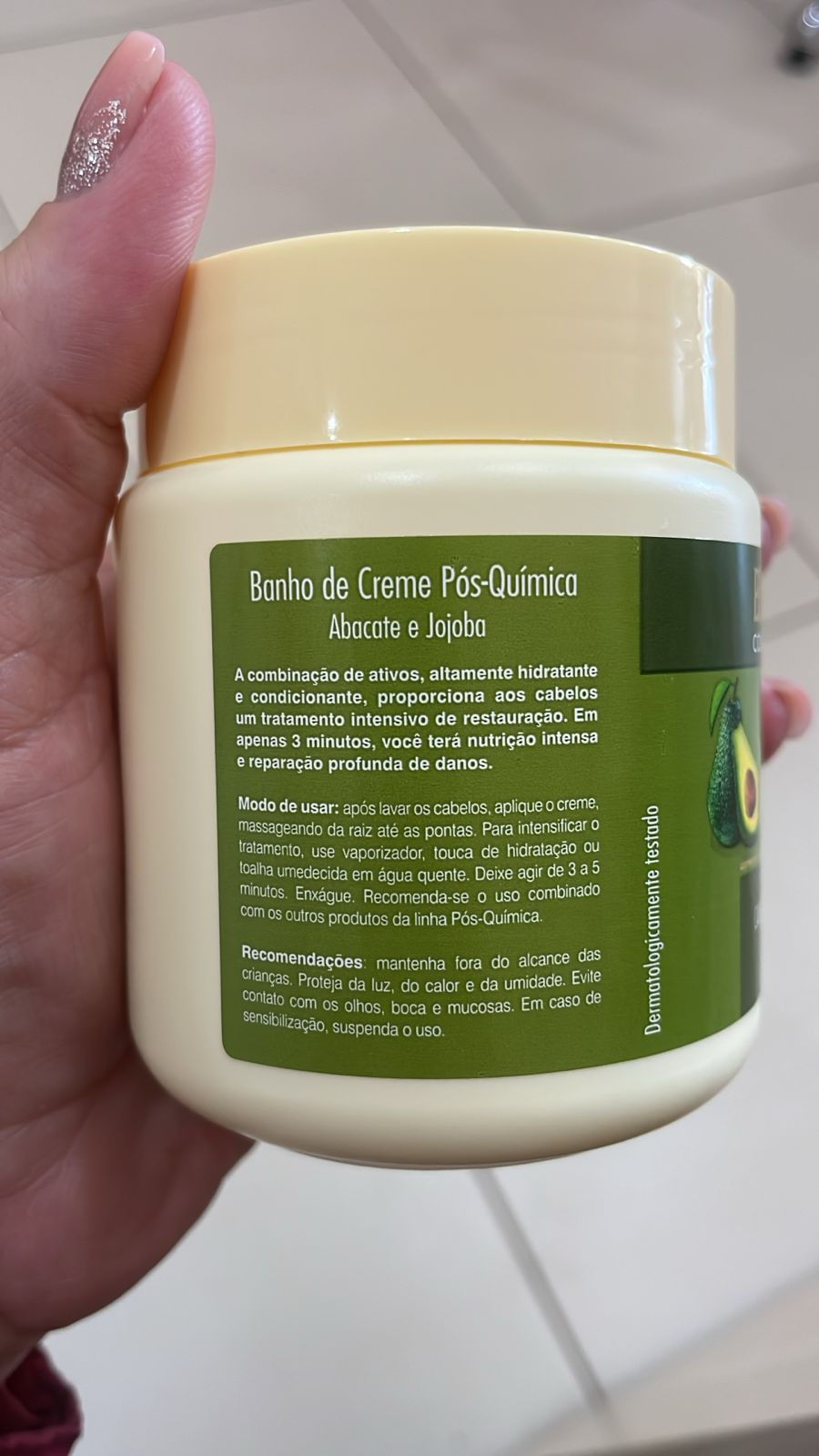 Miniatura: Banho de Creme Pós-Química 250g Abacata e Jojoba Bio Extratus