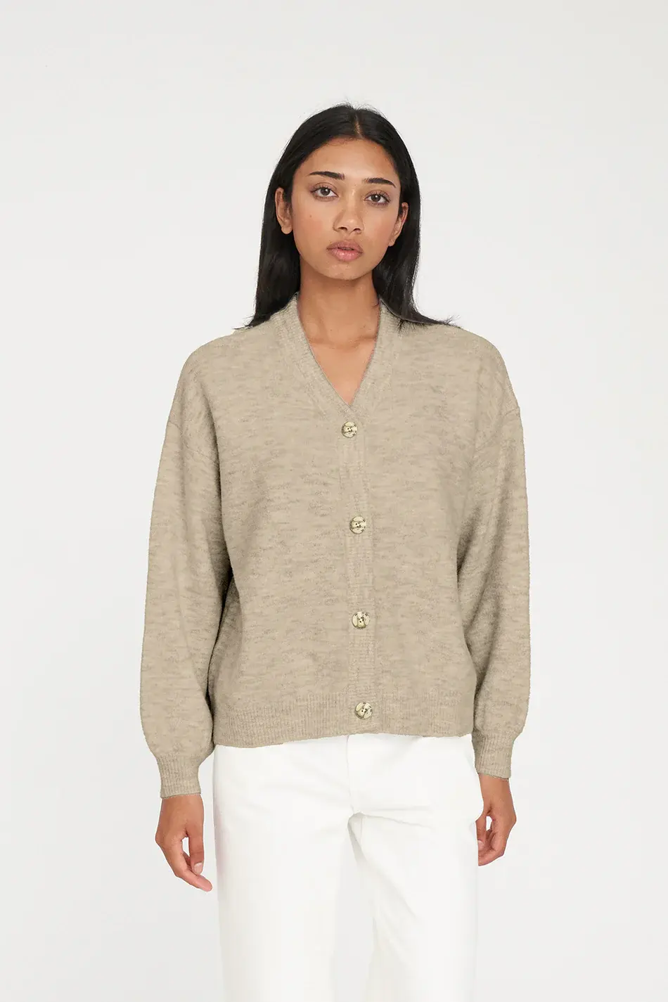 Thumbnail: KENDALL CARDIGAN OAT MARLE