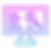 Colorful monitor displaying digital marketing