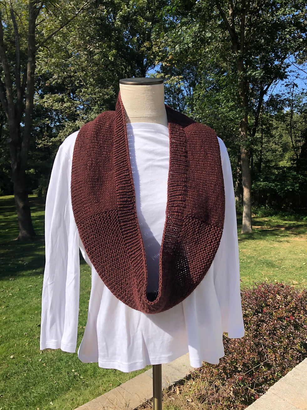Washable Merino wool infinity scarf