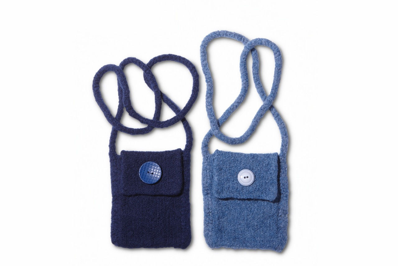 Navy or Denim Blue Cross Body Cell Phone Case