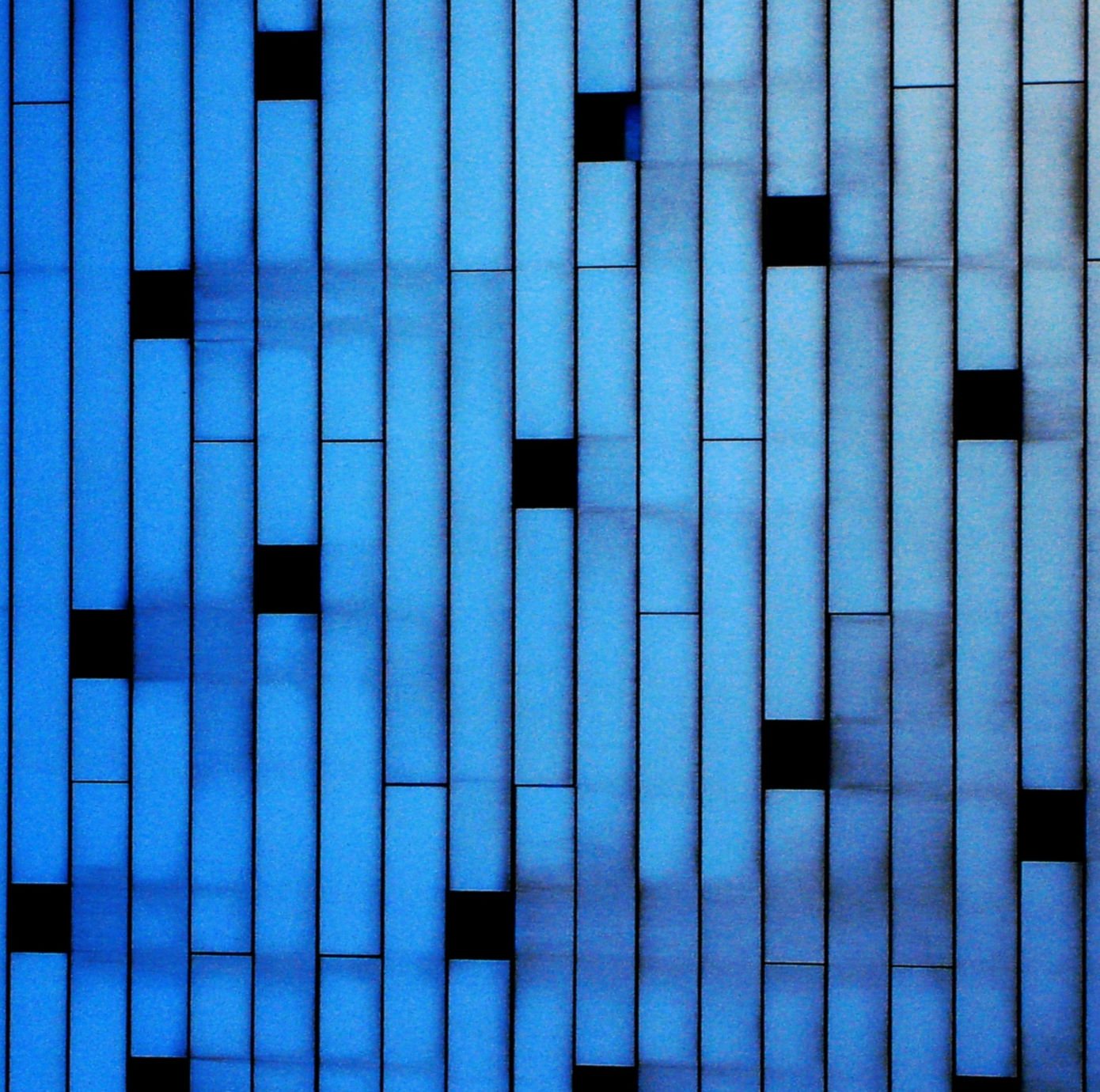 Blue Lines & Squares - Fine Art Print