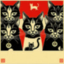 Epic Arty Cat - Fine Art Print