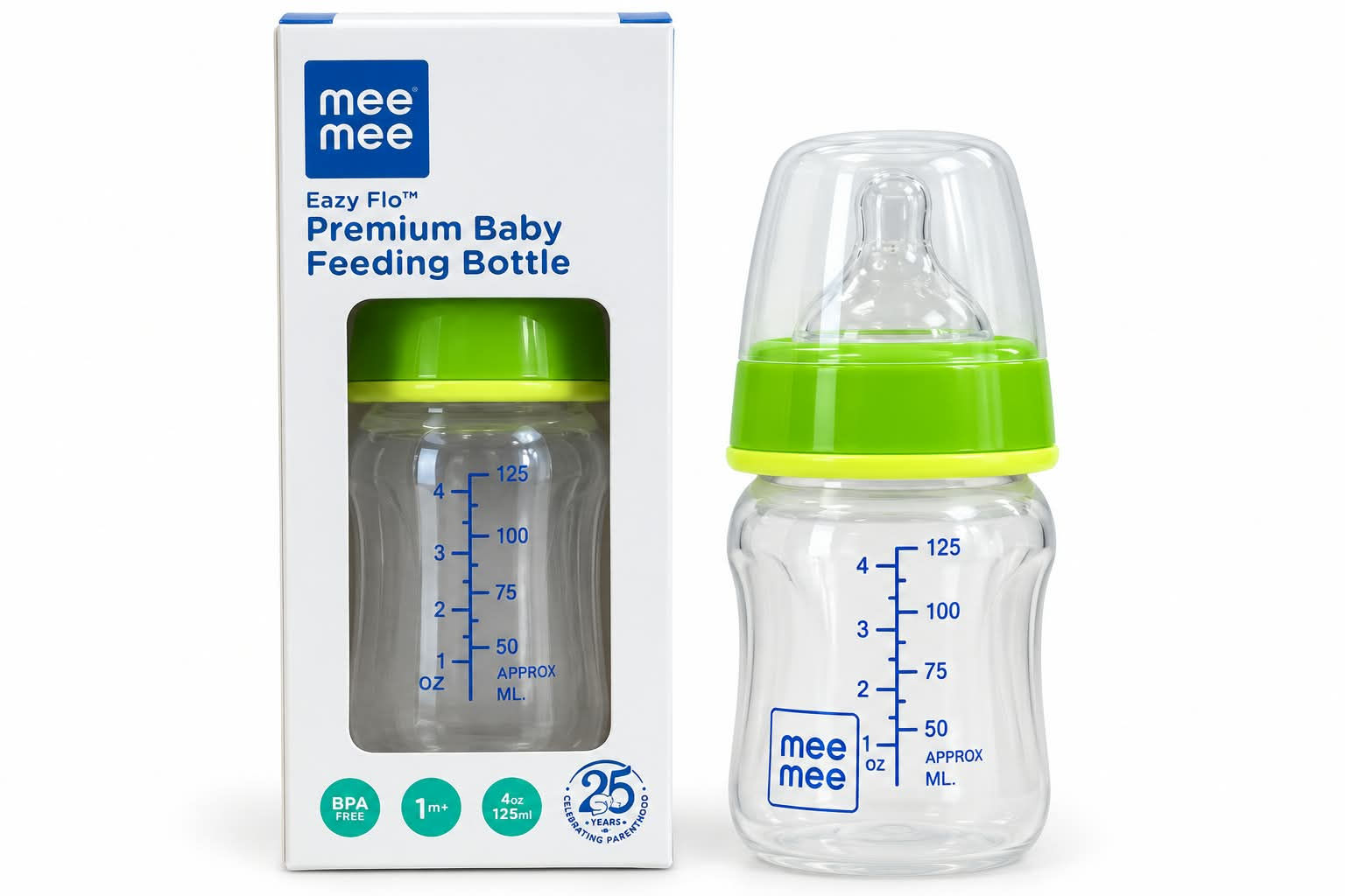 Mee Mee Premium Baby Feeding Bottle-125ml