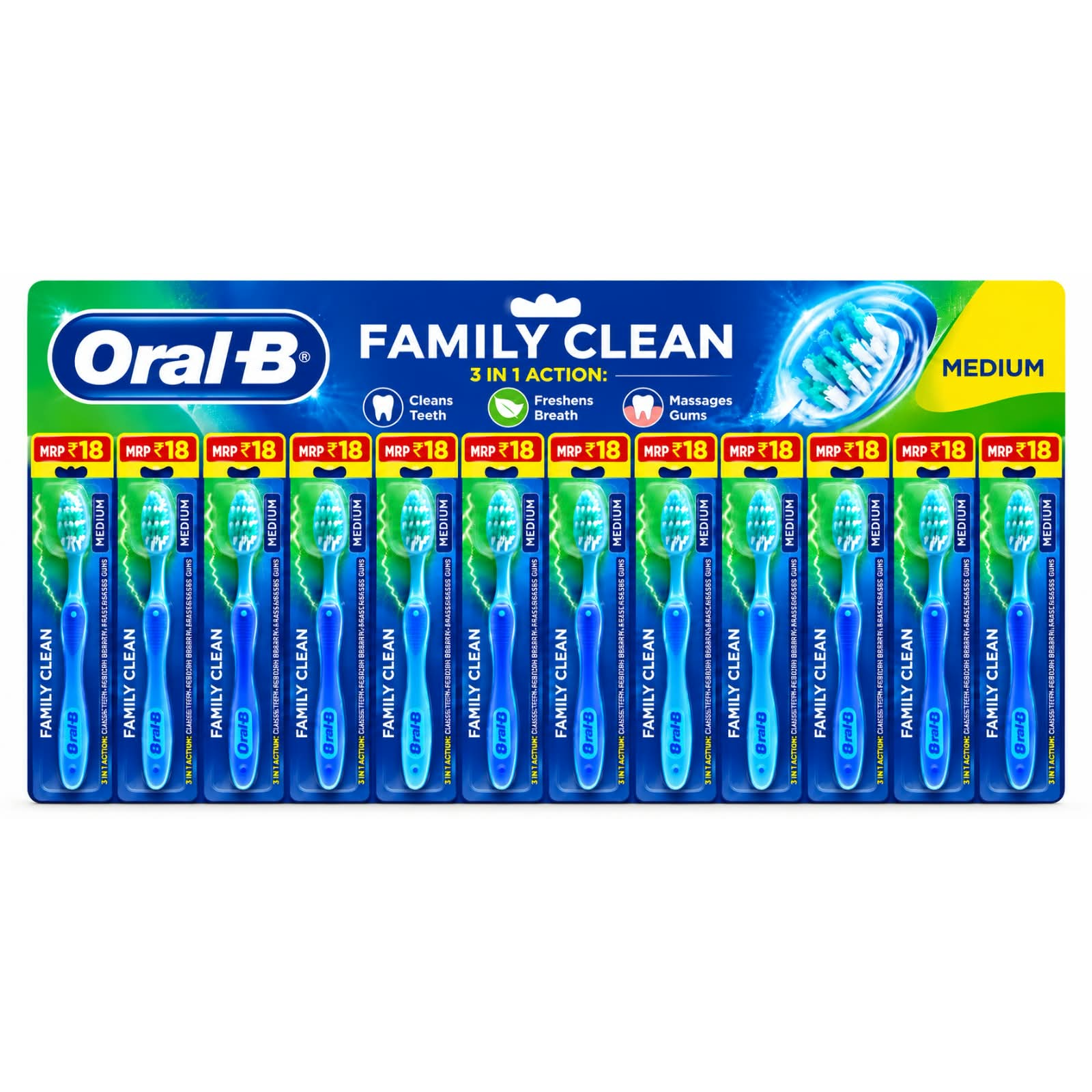 Oral-B medium manual toothbrushes RS.18