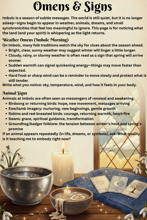 Thumbnail: Imbolc Grimoire Pages-Digital PDF