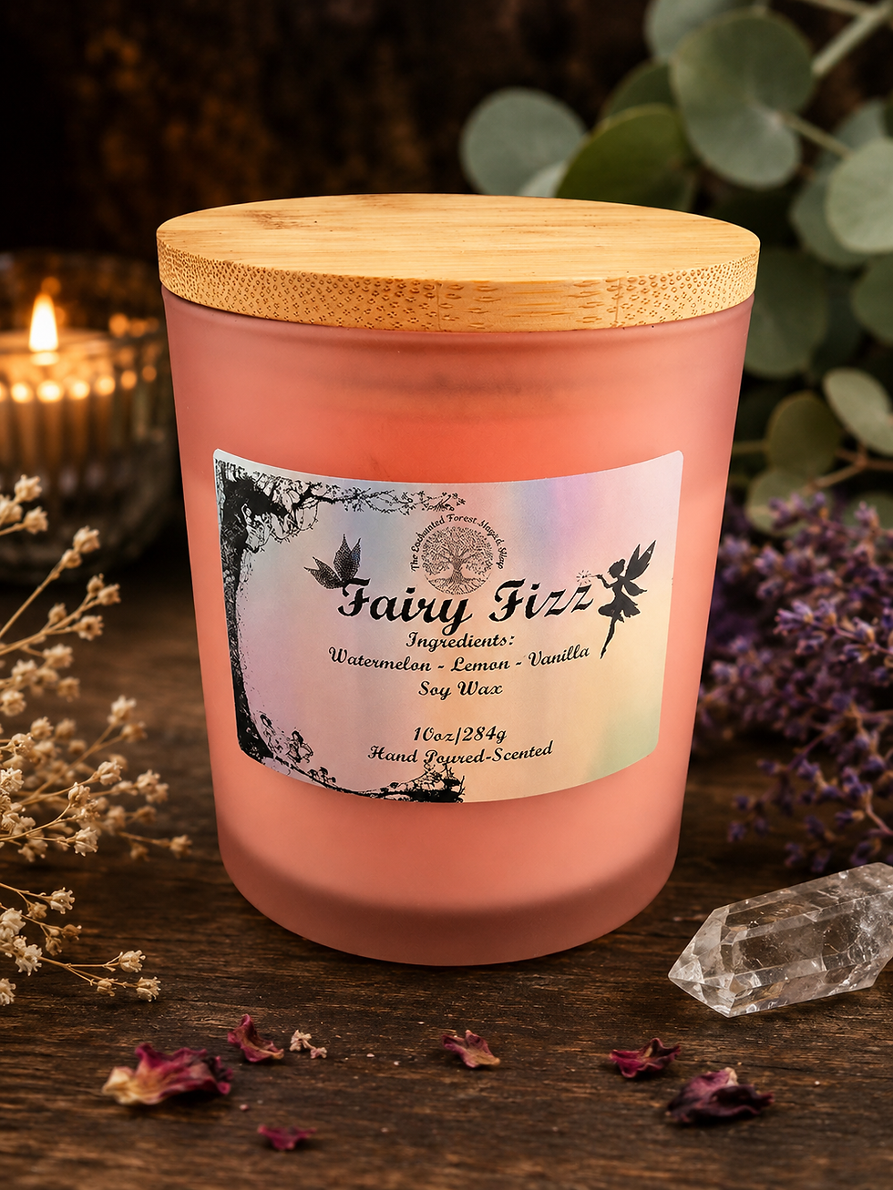Thumbnail: Fairy Fizz Candle – Fruity & Sweet Scent Blend | Soy or Coconut Wax | 10oz