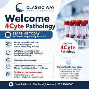Change in Pathology Service –